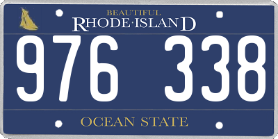 RI license plate 976338