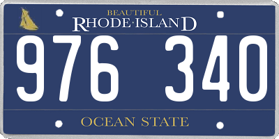 RI license plate 976340