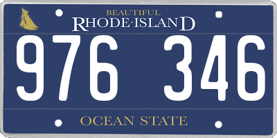 RI license plate 976346