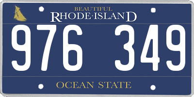 RI license plate 976349