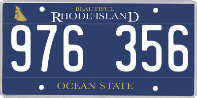 RI license plate 976356