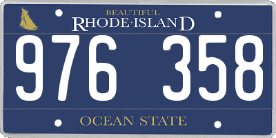 RI license plate 976358