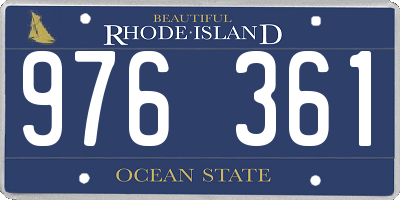 RI license plate 976361