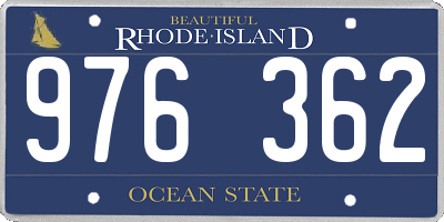 RI license plate 976362