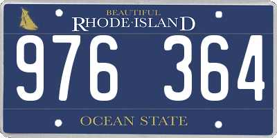 RI license plate 976364
