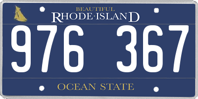 RI license plate 976367