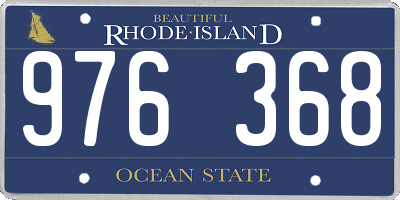 RI license plate 976368