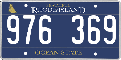 RI license plate 976369