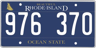 RI license plate 976370