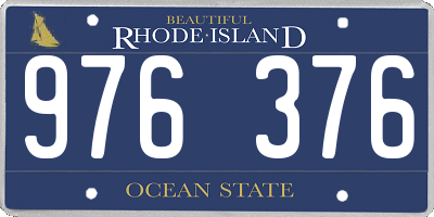 RI license plate 976376
