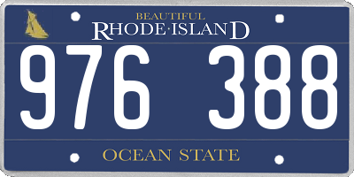 RI license plate 976388