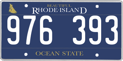 RI license plate 976393