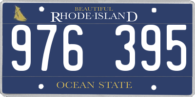 RI license plate 976395