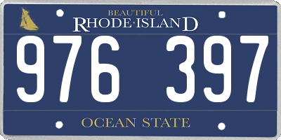 RI license plate 976397