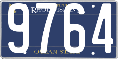 RI license plate 9764