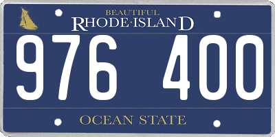 RI license plate 976400