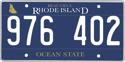 RI license plate 976402