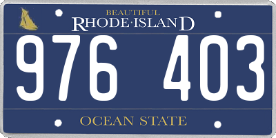 RI license plate 976403