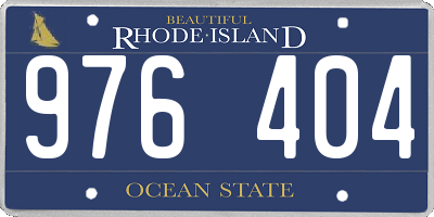 RI license plate 976404