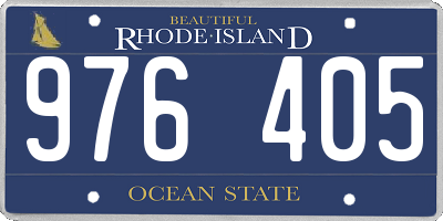 RI license plate 976405