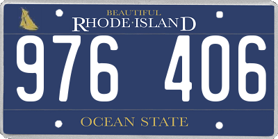 RI license plate 976406