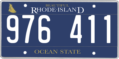 RI license plate 976411