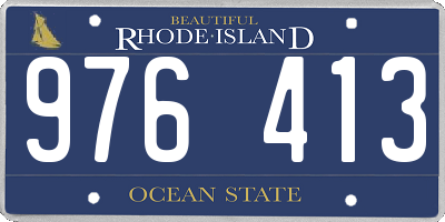 RI license plate 976413