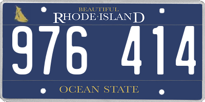 RI license plate 976414