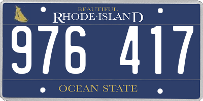 RI license plate 976417