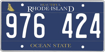 RI license plate 976424