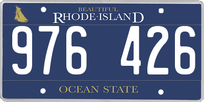 RI license plate 976426