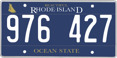 RI license plate 976427