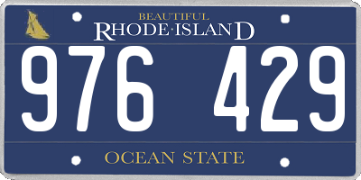 RI license plate 976429