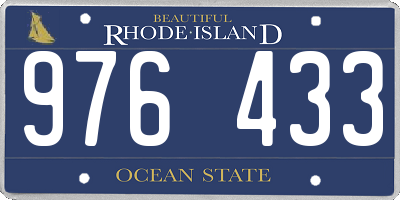 RI license plate 976433