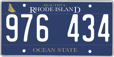 RI license plate 976434