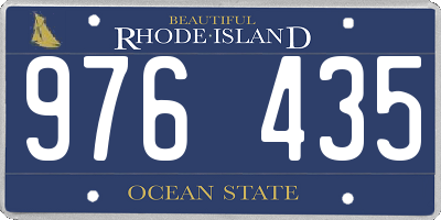 RI license plate 976435