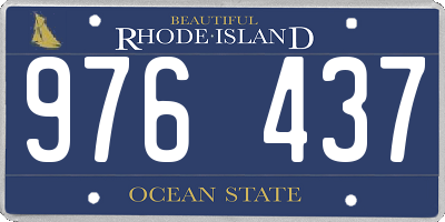 RI license plate 976437