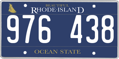 RI license plate 976438