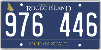 RI license plate 976446