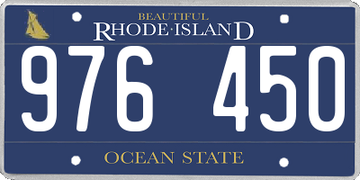 RI license plate 976450