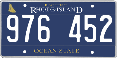 RI license plate 976452
