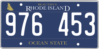RI license plate 976453