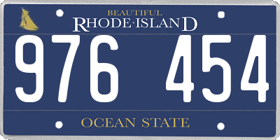 RI license plate 976454