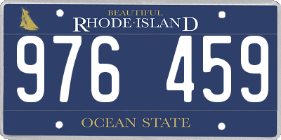 RI license plate 976459