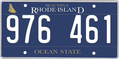 RI license plate 976461