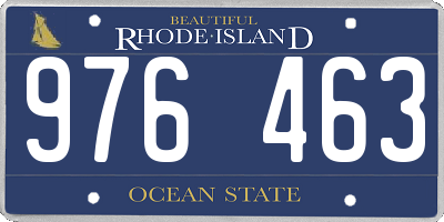 RI license plate 976463