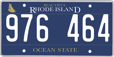 RI license plate 976464