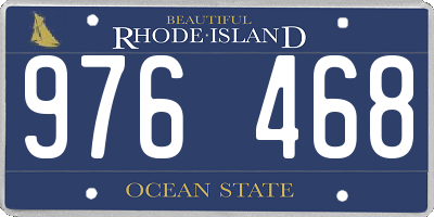 RI license plate 976468