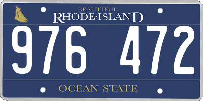 RI license plate 976472