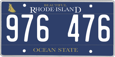 RI license plate 976476